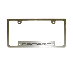 License Plate Frame, "CAMARO", Rounded Lettering