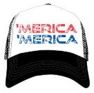 New 'MERICA Trucker Hat Red, White, and Blue Baseball Cap