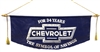 image of Vintage 1945 Chevrolet For 34 Years The Symbol of Savings Showroom Banner