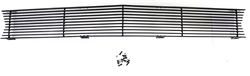 1967 Camaro Billet Aluminum Grille for Standard Models without Holes for Park Lights, BLACK POWDER COATED