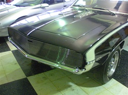 1969 Camaro Billet Aluminum Grille with Polished Face and Black Powder Coated Inner Details