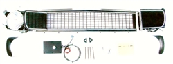 1967 - 1968 Camaro Electric RS BLACK Grille Kit, Rally Sport Conversion with Electric Motor Upgrade, Preassembled