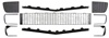 1967 - 1968 Camaro Rally Sport Grille Kit with Chrome Accents