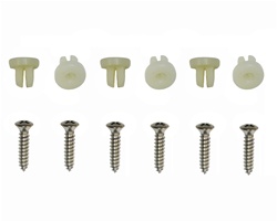 1970 - 1973 Camaro Headlight Bezels Mounting Screw and Push-in Nut Hardware Set