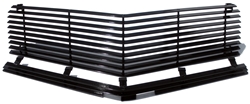 1974 - 1977 Camaro Billet Aluminum Grilles Replacement Set, Upper and Lower, All Black