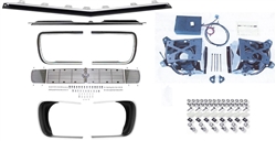 1967 - 1968 Camaro Electric RS Billet Aluminum Grille Kit, Rally Sport Conversion with Electric Motor Upgrade, Preassembled