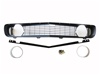 1969 Grille Kit, Standard, Black with Standard Headlight Bezels