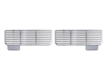 1967 - 1968 Camaro Lower Valance Panel Air Vent Grille Fillers, Billet Aluminum