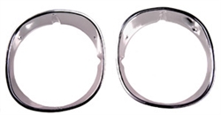 1970 - 1973 Camaro Chrome Headlight Bezels, Pair