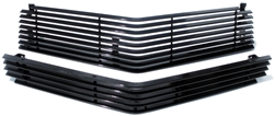 1978 - 1979 Camaro Billet Aluminum Grilles Set, Upper and Lower, ALL BLACK