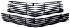 1980 - 1981 Camaro Billet Aluminum Grilles Replacement Set, Upper and Lower, All Black