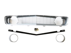 1969 Camaro Grille Kit, Standard, Silver without Chrome | Camaro Central
