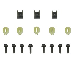 1980 - 1981 Camaro Grille Hardware Set, Screws and Push In Nuts, 16 Pieces