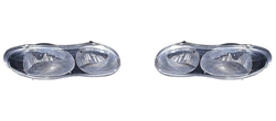 Image of the new 1998 - 2002 Headlight Set with Black Bezel for Chevrolet Camaro, Pair