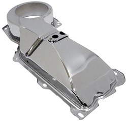 1967 - 1969 Camaro Heater Box Firewall Cover, Big Block Engine without Air Conditioning, Chrome