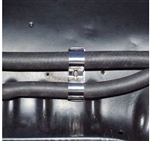 1967 - 1974 Camaro Polished Stainless Steel Inner Fender Heater Hose Bracket, Each