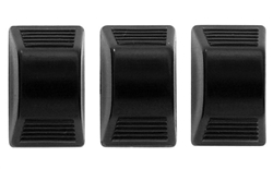 1967 - 1981 Camaro Heater Control Lever Knobs in Black, Set 3