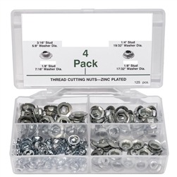 Camaro PAL Speed Nut Emblem Fasteners Thread Cutting 125 Piece Assortment Set