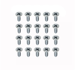 1967 - 1992 Window Felt Mounting Screws Set, 20 Pieces