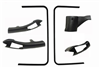 1978 - 1981 Camaro Headliner T-Top Plastic Trim Moldings Set, 6 Pieces