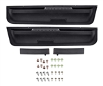 1972 - 1977 Camaro Lower Door Panel Plastic Section / Map Pockets, LH & RH Kit, Includes Arm Rest and Complete Hardware Set