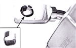 1967 - 1969 Camaro Interior Rear View Mirror Bracket Screw Wedge Insert