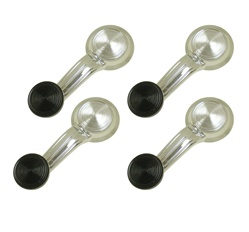 1968 - 1969 Window Cranks Set with Black Knobs, Correct Design, 4 Piece Kit