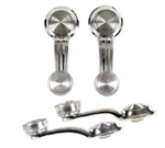 1968 - 1969 Camaro Correct Window Cranks Set with Clear Knobs, 4 Piece Kit