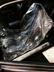 Protective Plastic Seat Cover, Each