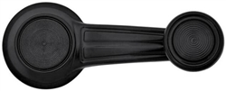 1967 - 1981 Camaro Custom BLACK Window Crank Handle with Black Knob, Each