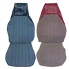1982 - 1985 Camaro Standard Vinyl with Millport Cloth Insert Front Bucket Seat Cover Upholstery Set