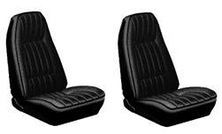 1971 - 1977 Camaro Custom Cloth Seat Covers Set, Front Buckets