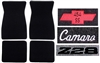 1979 Camaro Floor Mats Set, Custom Carpeted with Choice of Logos and Colors