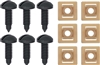 1982 - 1992 Black Camaro Interior Rear Hatch Cargo Trim Panel Screw and Plastic Nut Kit, 12 Piece Set