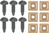 1982 - 1992 Gray Camaro Interior Rear Hatch Cargo Trim Panel Screw and Plastic Nut Kit, 12 Piece Set