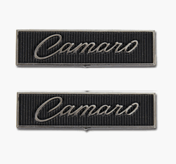 1968 - 1969 Camaro Standard Interior Door Panel Emblems, Pair