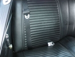 1969 Camaro Coupe Rear Retractable Shoulder 3 Point Seatbelts Set with Starburst Push Buttons and Choice of Webbing Color