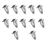 1967 - 1981 Door Panel Mounting Clips Set, Metal L-Style, 12 Piece Kit