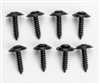 1967 - 1971 Camaro Lower Door Panel Screws Set, Custom BLACK, 8 Pieces