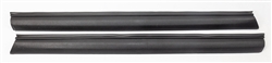 1982 - 1992 Camaro Upper Plastic Door Panel Top Rails with Window Felts, Pair