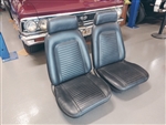 1969 Camaro Front Bucket Seat Set, Original Black Covers, Used GM