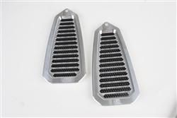 1968 - 1969 Camaro Billet Aluminum Door Jam Air Vent Louvers, Choice of Finish, Pair