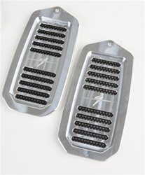 1970 - 1981 Camaro Door Jamb Air Vent Louvers, Billet Aluminum, Pair