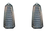 1968 - 1969 Camaro Billet Aluminum Door Jamb Air Vent Louvers, Choice of Finish, Pair