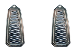 1968 - 1969 Camaro Billet Aluminum Door Jamb Air Vent Louvers, Choice of Finish, Pair