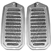 1970 - 1981 Camaro Door Jamb Air Vent Louvers, Billet Aluminum, Choice of Finish, Pair