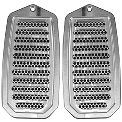 1970 - 1981 Camaro Door Jamb Air Vent Louvers, Billet Aluminum, Choice of Finish, Pair