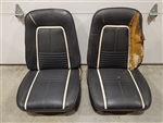 1967 Camaro Deluxe Interior Front Bucket Seat Assemblies Set, Original GM Used