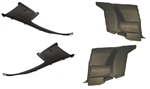 image of 1975 - 1981 Camaro Rear Side Plastic Panel Kit, Sail Panels and Arm Rest Side Panels, 4 Piece Set