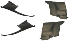 image of 1975 - 1981 Camaro Rear Side Plastic Panel Kit, Sail Panels and Arm Rest Side Panels, 4 Piece Set